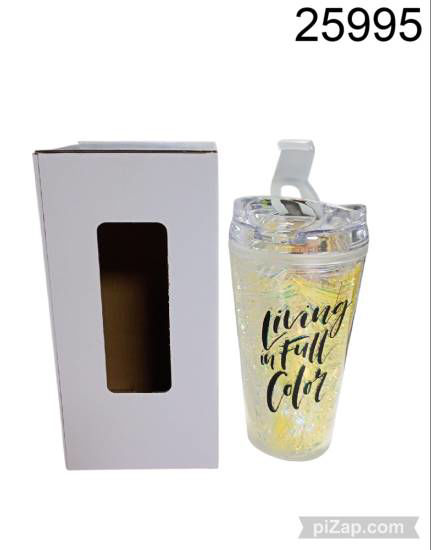 Imagen de VASO PLASTICO 19CM CON CERPENTINA DENTRO 3.26